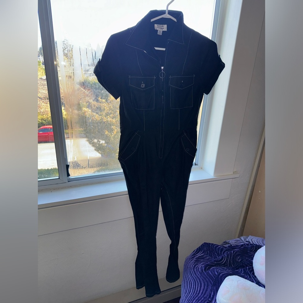 Unique Vintage black jumpsuit size medium